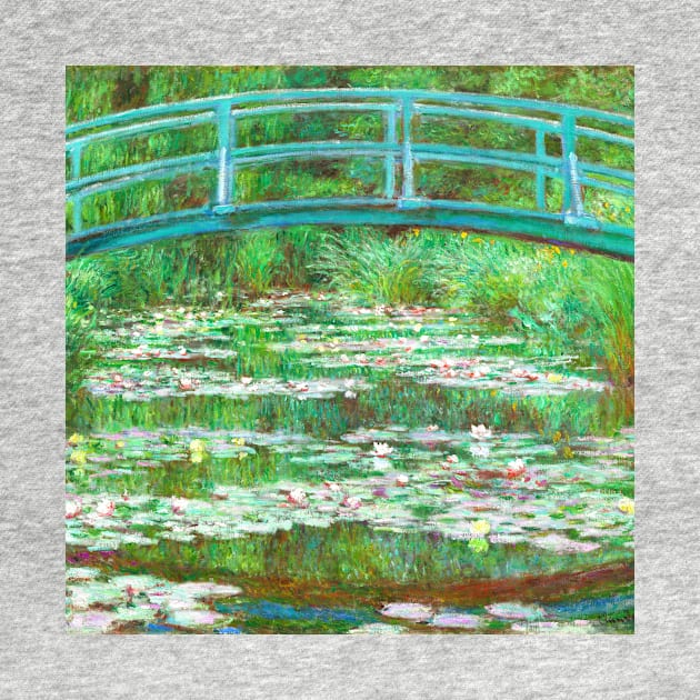 Claude Monet Japanese Footbridge famous art painting by CONCEPTDVS